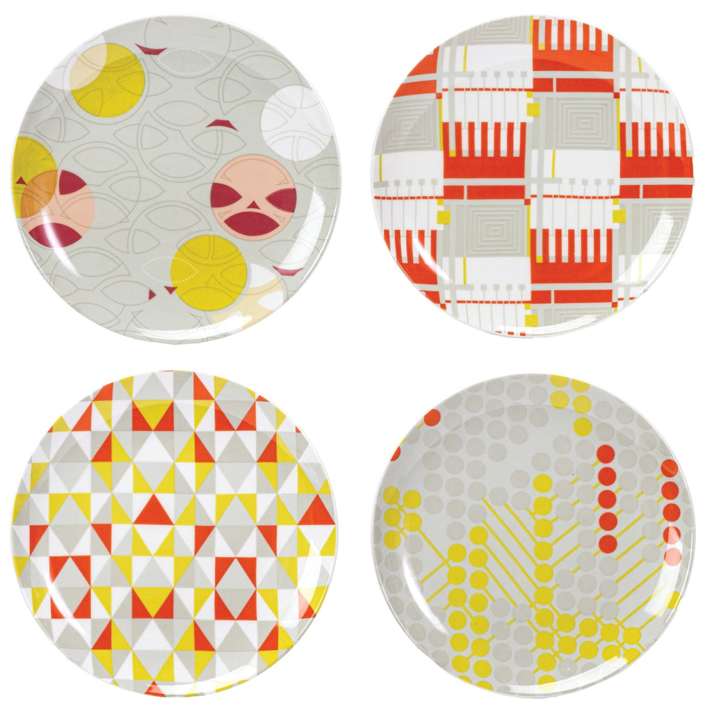 Dessert Plates - Taliesin Textiles I - Yellow/Orange