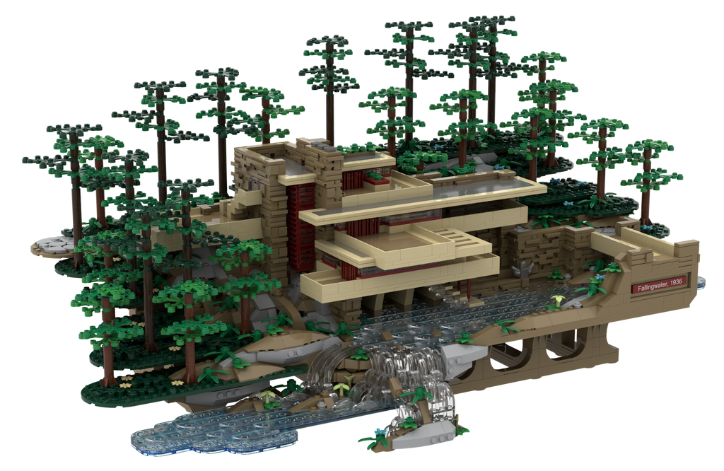 Fallingwater  Atom Brick Building Kit.