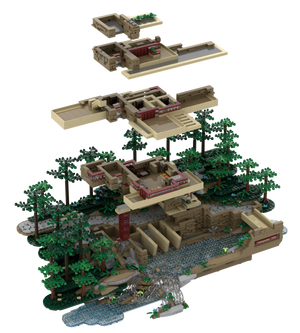 Fallingwater  Atom Brick Building Kit.