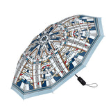 Frank Lloyd Wright Waterlilies Travel Umbrella