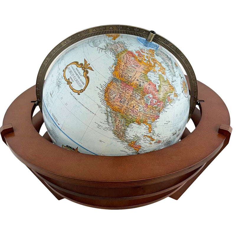 12" Diameter Frank Lloyd Wright Schwartz  Globe - Light Cherry.