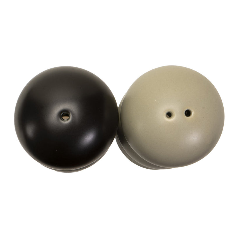 Salt & Pepper Shakers - Oya Carving - Black, White