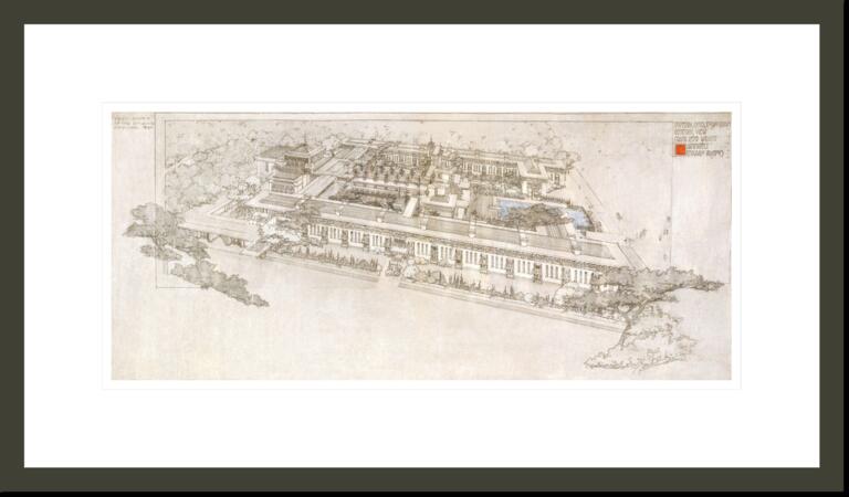 Archival Print- Imperial Hotel- 16x20 Framed.