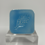 Pottery Art - Tea Bag Tile - Oak Leaf