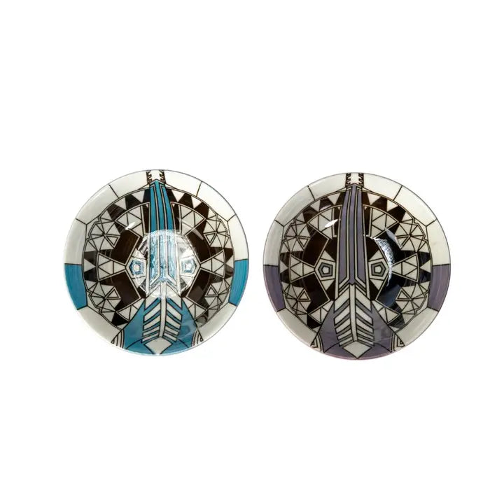 Frank Lloyd Wright Imperial Peacock Medium Bowl Set