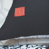 House Beautiful Embroidered Extracted Square - 20" x 20" Outdoor Pillow.