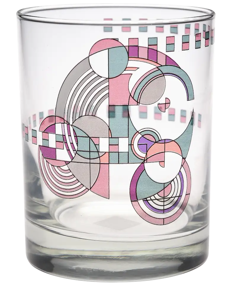 FLW Hoffman Rug Tumbler Glass- Set of 2