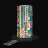 6" Led Real Wax Candle with Remote - FLW Saguaro Forms