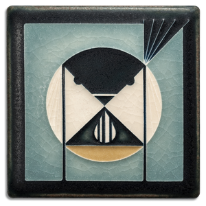 Seed Bandit - Grey Blue Tile 4" x 4"