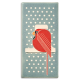 Cool Cardinal Tile- 4" x 8"