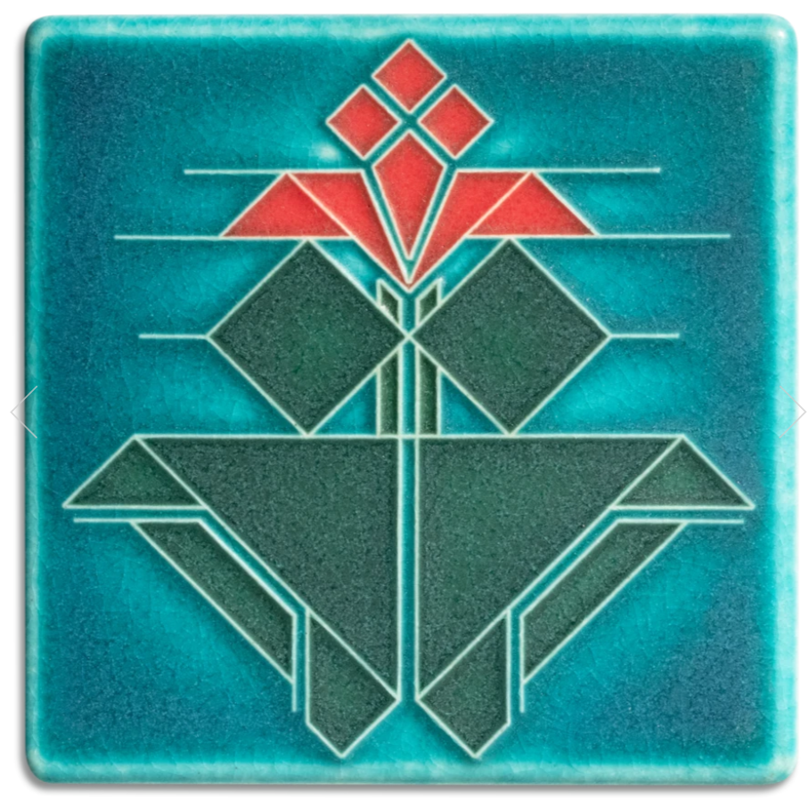 turquoise avery tulip tile