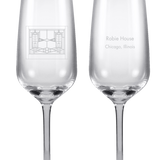 Champagne Flutes - Robie House, Set/2
