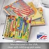 FLW "Liberty Covers Iii " 4 Pack Assorted Image Coasters