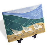 Beach Birds - Sand Tile - 6" x 8"