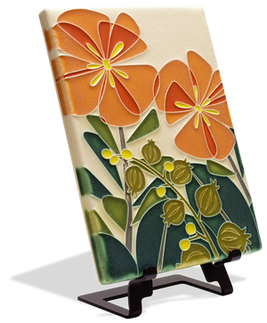 Blossom Bliss - Orange Tile - 6" x 8"