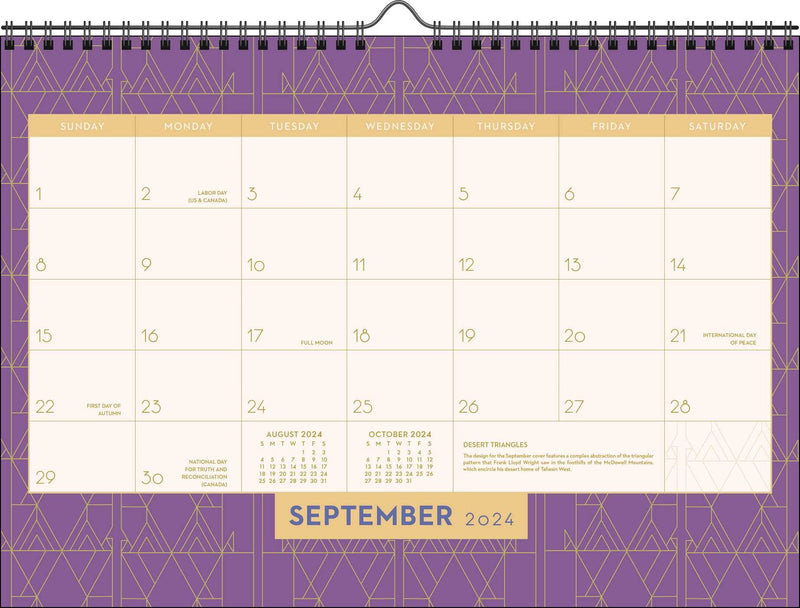 Frank Lloyd Wright 2024 Wall Calendar