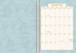 Frank Lloyd Wright 12 Month 2024 Planner Calendar