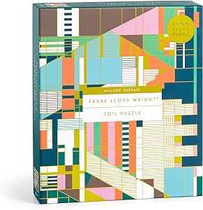 Frank Lloyd Wright Hillside Curtain Foil Puzzle, 1500 pieces
