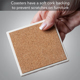 Pier Cluster Lay Light 4pk Coaster Set