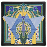 Imperial Peacock Turquoise 8" x 8"