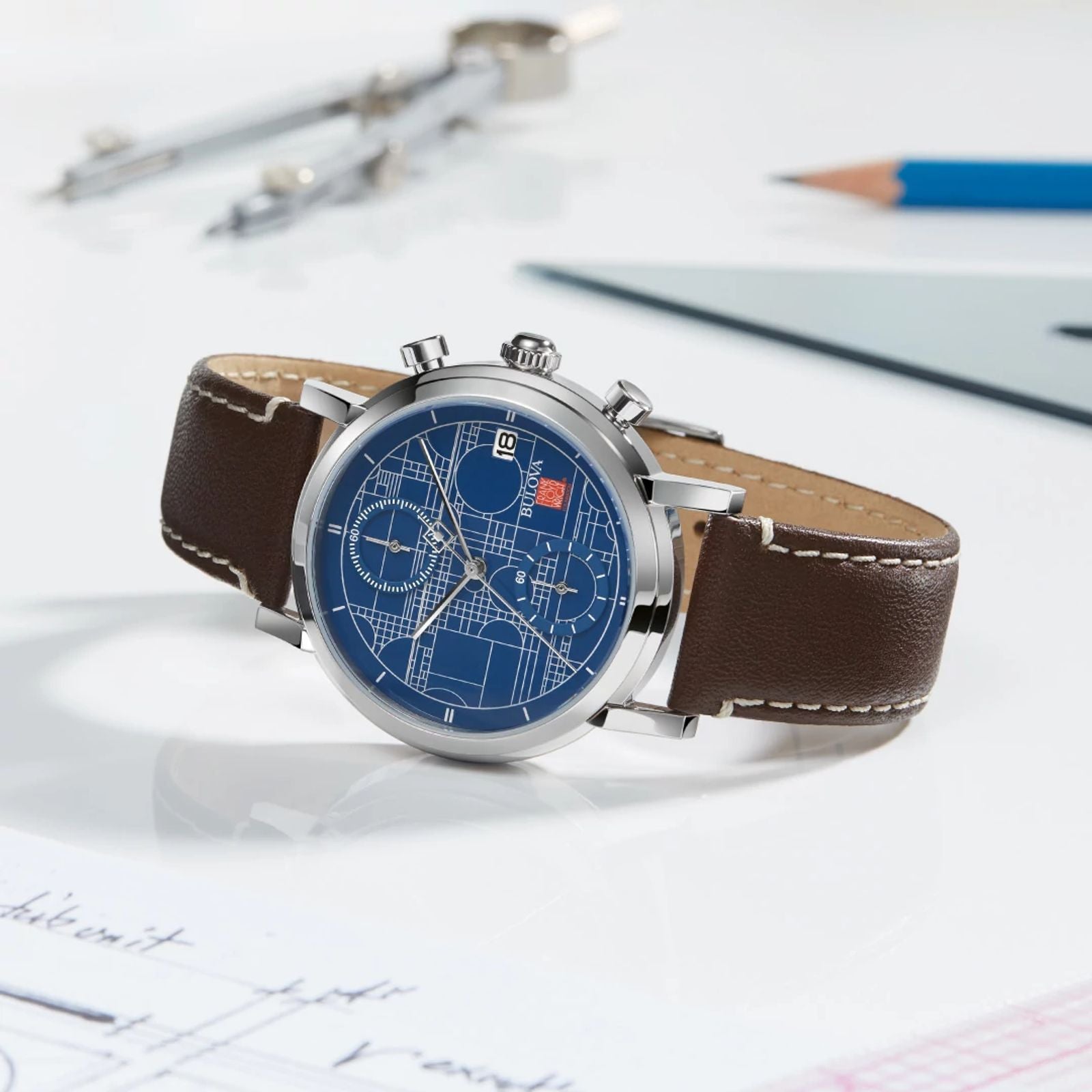 Watch Frank Lloyd Wright Blueprint Chronograph ShopWright