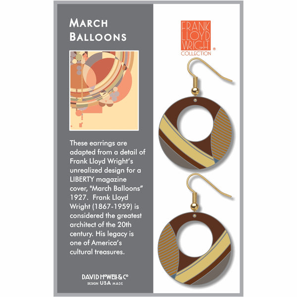 Earrings -  March Balloons - II