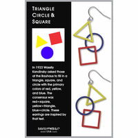 Earrings -  Triangle/Circle/Square - Kandinsky