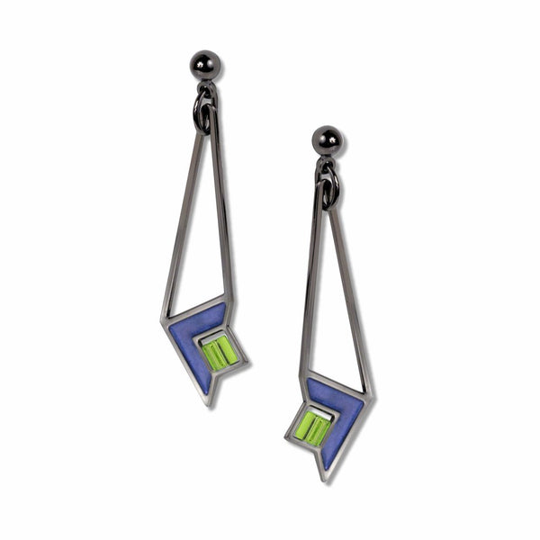 Earrings -  Dana House - Blue/Green