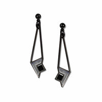 Earrings -  Dana House - Black/Silver