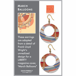 Earrings -  March Balloons