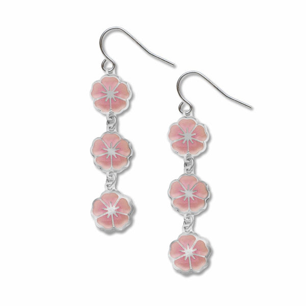Cherry Blossom Sakura Dangle  Earrings -
