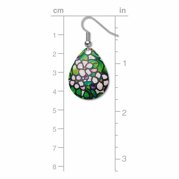 Tiffany Stained Glass Cherry Blossom Earrings