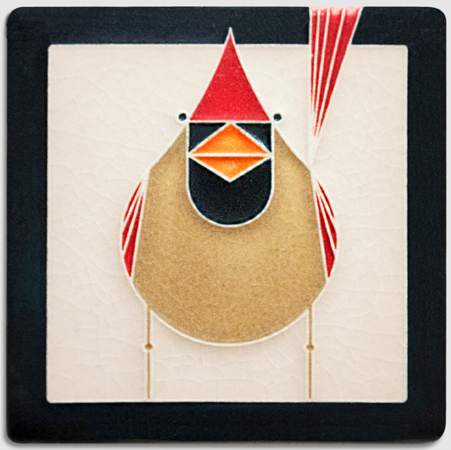 female cardinal tile