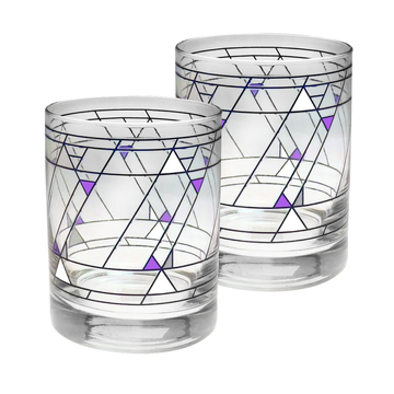 Frank Lloyd Wright Hollyhock House Tumbler, DOF - Set of 2