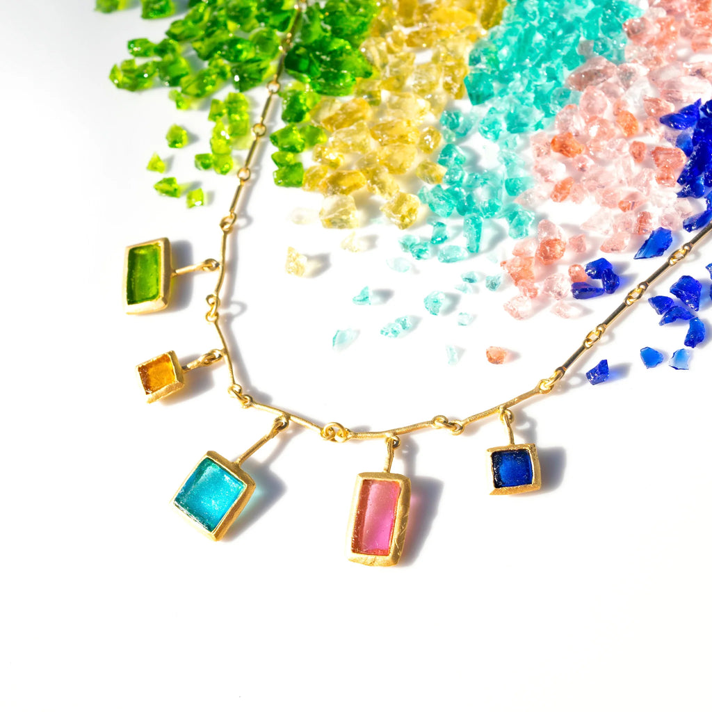 Mosaic Necklace 16″ Adj.