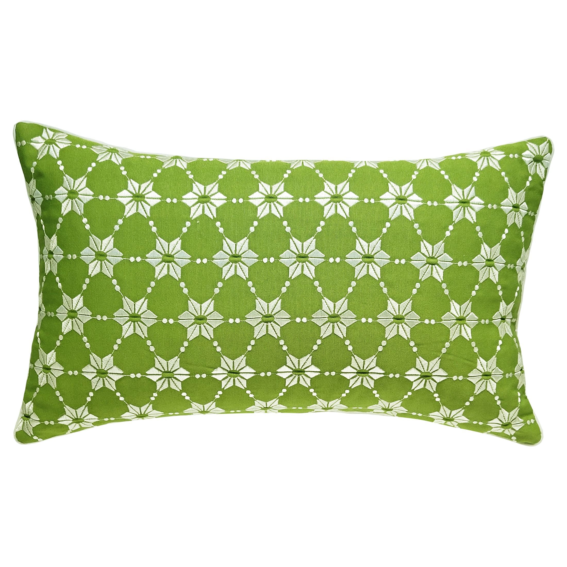 Imperial Hotel Mixed Scale Flowers w/ Dots Pillow 12x20.