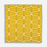 Frank Lloyd Wright Midway Gardens Sprite Detail Ochre Pocket Square