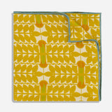 Frank Lloyd Wright Midway Gardens Sprite Detail Ochre Pocket Square