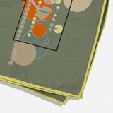 Frank Lloyd Wright Midway Gardens City By The Sea Garden Olive Pocket Square