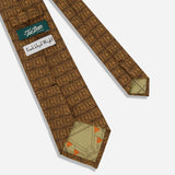 Frank Lloyd Wright Midway Gardens Detail Sketch Dark Oak Tie