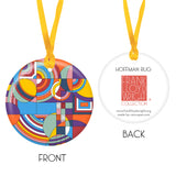 Frank Lloyd Wright Hoffman Rug Porcelain Keepsake Ornament