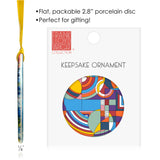 Frank Lloyd Wright Hoffman Rug Porcelain Keepsake Ornament