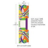 FLW March Balloons Silky Sheer Long Scarf