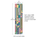 FLW Saguaro Forms Silky Sheer Long Scarf