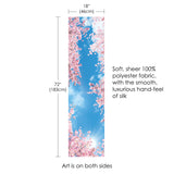 Cherry Blossoms Silky Sheer Scarf