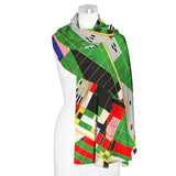 Frank Lloyd Wright Hillside Curtain Silk Blend Shawl