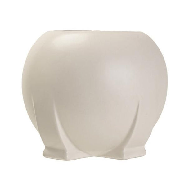 white orb vase