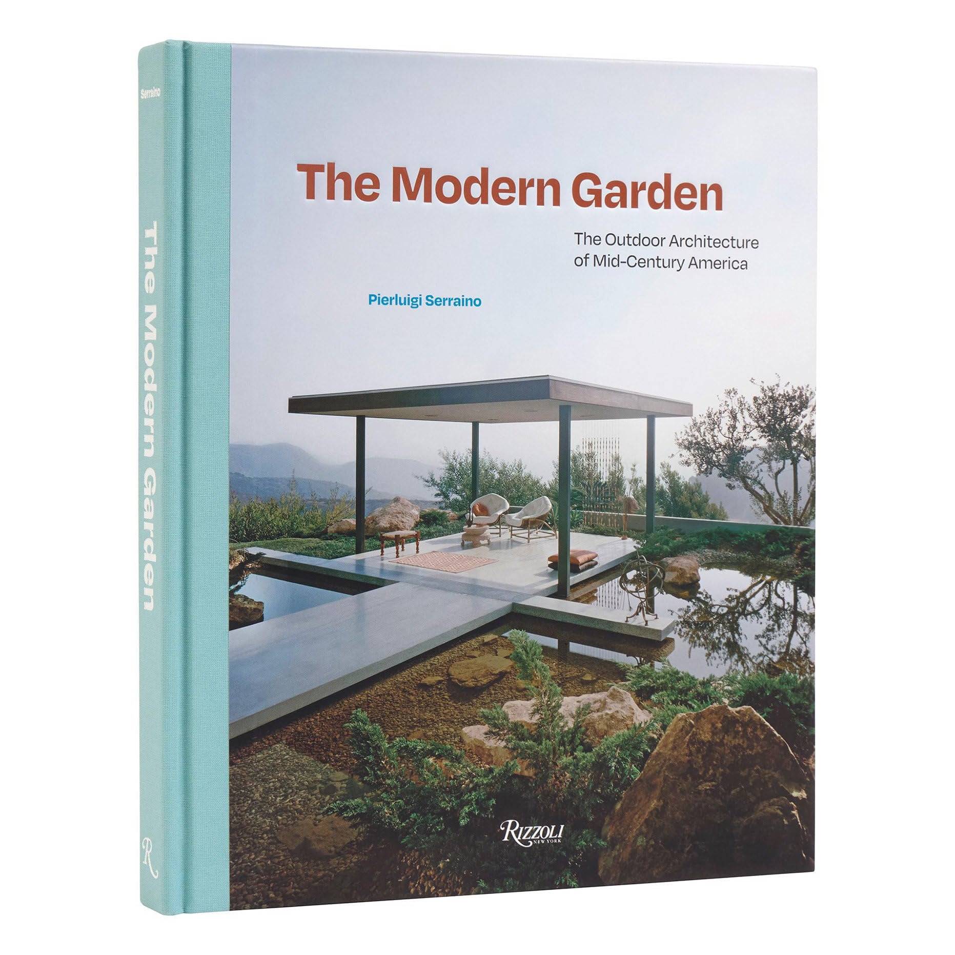 Book cover of 'The Modern Garden' with a photograph of a modern garden design.