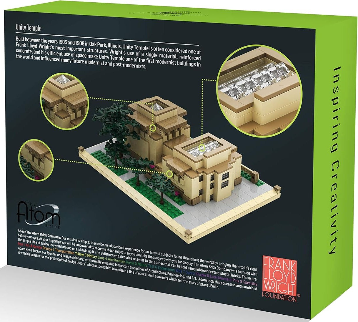 Unity Temple Atom Brick Building Kit.