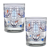 set of 2 waterlilies tumblers